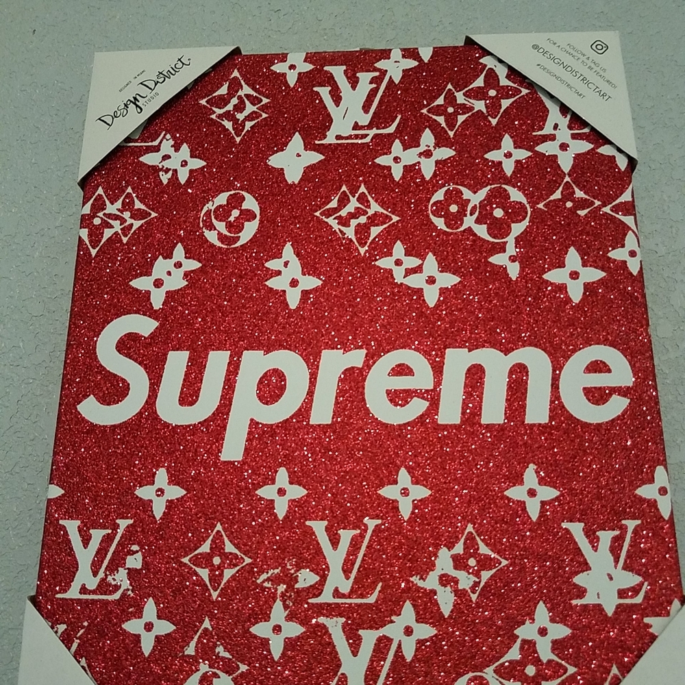 Design District Canvas Wall Louis Vuitton Supreme